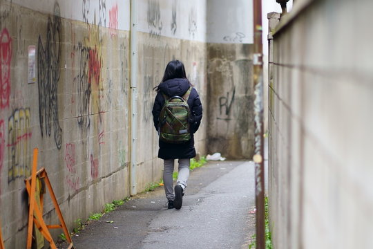 A backstreet, Okubo, Tokyo, Japan