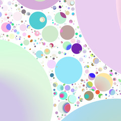 Multicolored geometric circle abstract background seamless pattern