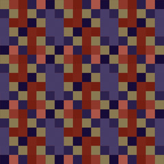 Seamless pattern background from a variety of multicolored squares.