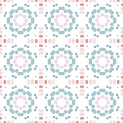 Seamless abstract pattern background with a variety of colored circles.