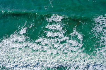 Splashing wave on the Black sea.