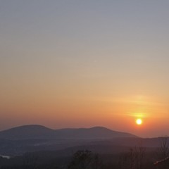 Закат в горах.