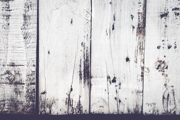 Grunge background. Peeling paint on an old wooden.white paint.vintage style decoration concept idea