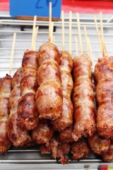 grilled sausage asia delicious at street food