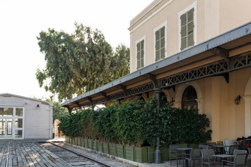 Fototapeta na wymiar Visiting Old Train Station in Tel-Aviv