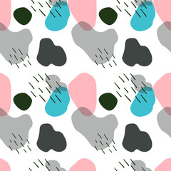 Seamless Pattern Abstract Hand Drawn Doodles