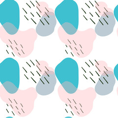 Seamless Pattern Abstract Hand Drawn Doodles