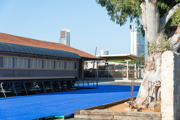 Visiting Old Train Station in Tel-Aviv
