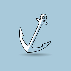 cute anchor isolated