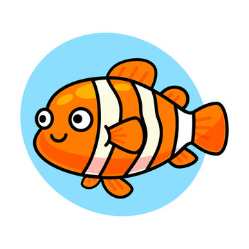 cute nemo fish isolated vector Stock Vector | Adobe Stock