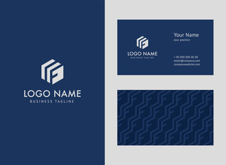 Style business card template, clean and modern style design. Logo, logotype, brand, branding, identity, company