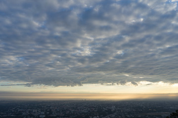 Fototapeta premium Morning sky from Chiang May