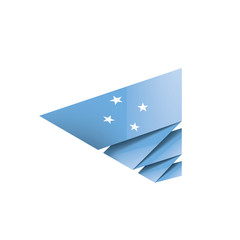Federated States Micronesia flag, vector illustration on a white background