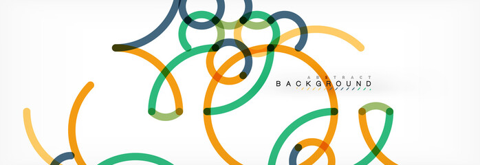 Abstract color lines on white. Modern colorful flow poster wave. Art design for your project