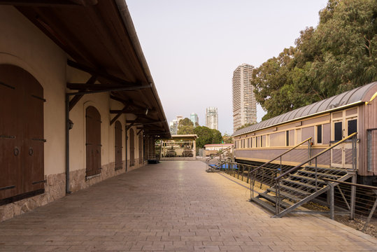 Visiting Old Train Station in Tel-Aviv