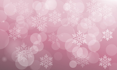 Abstract bokeh and snow flake bokeh background.