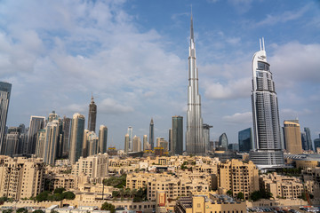 Fototapeta na wymiar Dubai Downtown skyline at daytime
