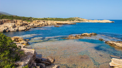 Fototapeta na wymiar Cyprus sea landscape