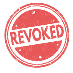 Revoked sign or stamp