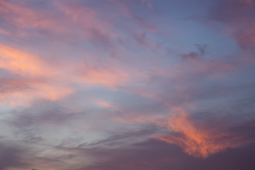 Fototapeta na wymiar Background with sunset sky with clouds