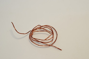 piece of old rusty twisted wire