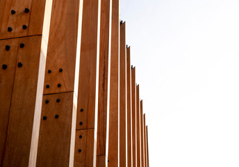 wood panel architecture structure contemporary facade