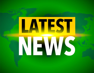 Obraz premium Latest news world icon