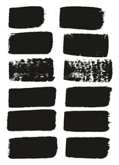 Paint Brush Medium Lines High Detail Abstract Vector Background Set 111
