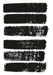 Paint Brush Medium Lines High Detail Abstract Vector Background Set 98