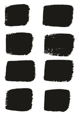 Paint Brush Medium Lines High Detail Abstract Vector Background Set 54