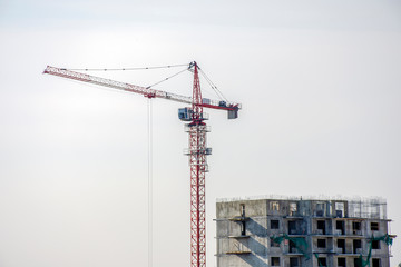 Construction. Construction crane