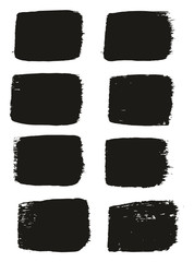 Paint Brush Medium Lines High Detail Abstract Vector Background Set 26