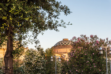 Last lights of the sunset in Lecce