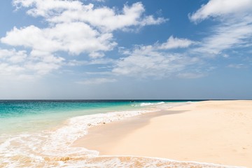 Fototapeta na wymiar Capo Verde beach scene