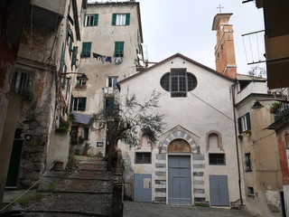 Fototapeta na wymiar Genova buildings 