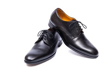 Black shoes isolated on white background