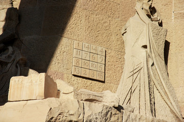 Numbers, Statue, Basilique Sagrada Familia (Barcelone, Barcelona, Religion, Catholique)