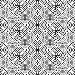 Fototapeta premium Vector seamless pattern. Stylish textile print with greek design. Greece meander fabric background.