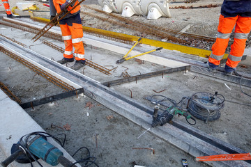 mise en place de rails