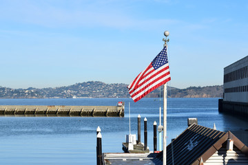 American Flag in San Franscisco, CA
