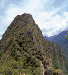 Peru - Ruins of Inca Empire city and Huaynapicchu Mountain, Sacred Valley