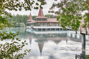 Fototapeta premium Il lago termale di Hévíz - Ungheria