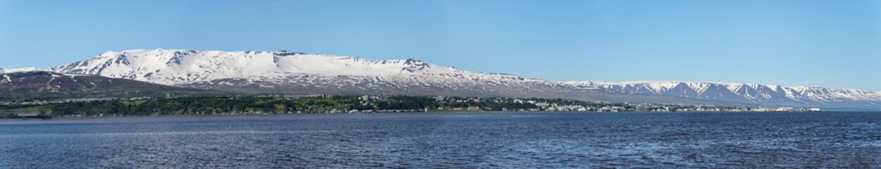 Panorama von Akureyri, Island