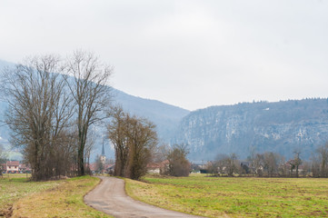 Obraz premium Impression of the Country side in the French Savoy Area