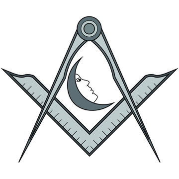 Masonic symbol of Junior Deacon for Blue Lodge Freemasonry
