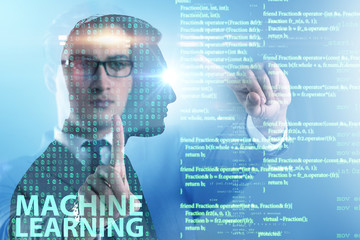 Machine learning concept as modern technology