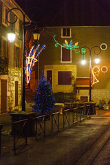 Christmas Decorations in a French Town