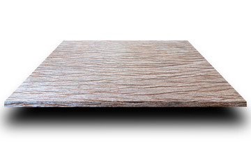 Wooden surface shelf with shadow - clipping path