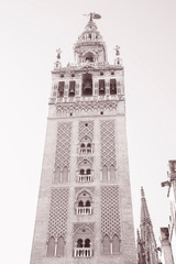 Deyail of Cathedral Tower; Seville