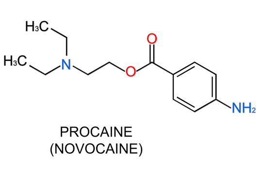 the chemical formula of procaine anesthetic agents used for local anesthesia in medicine